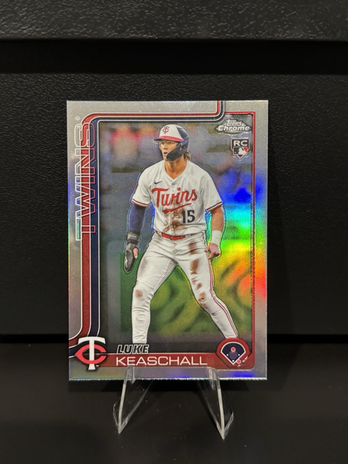 2025 Topps Chrome Update Luke Keaschall Rookie Card Refractor #USC106