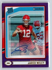2024 Donruss #387 Jared Wiley Rated Rookies Autographs Purple #/150 P38