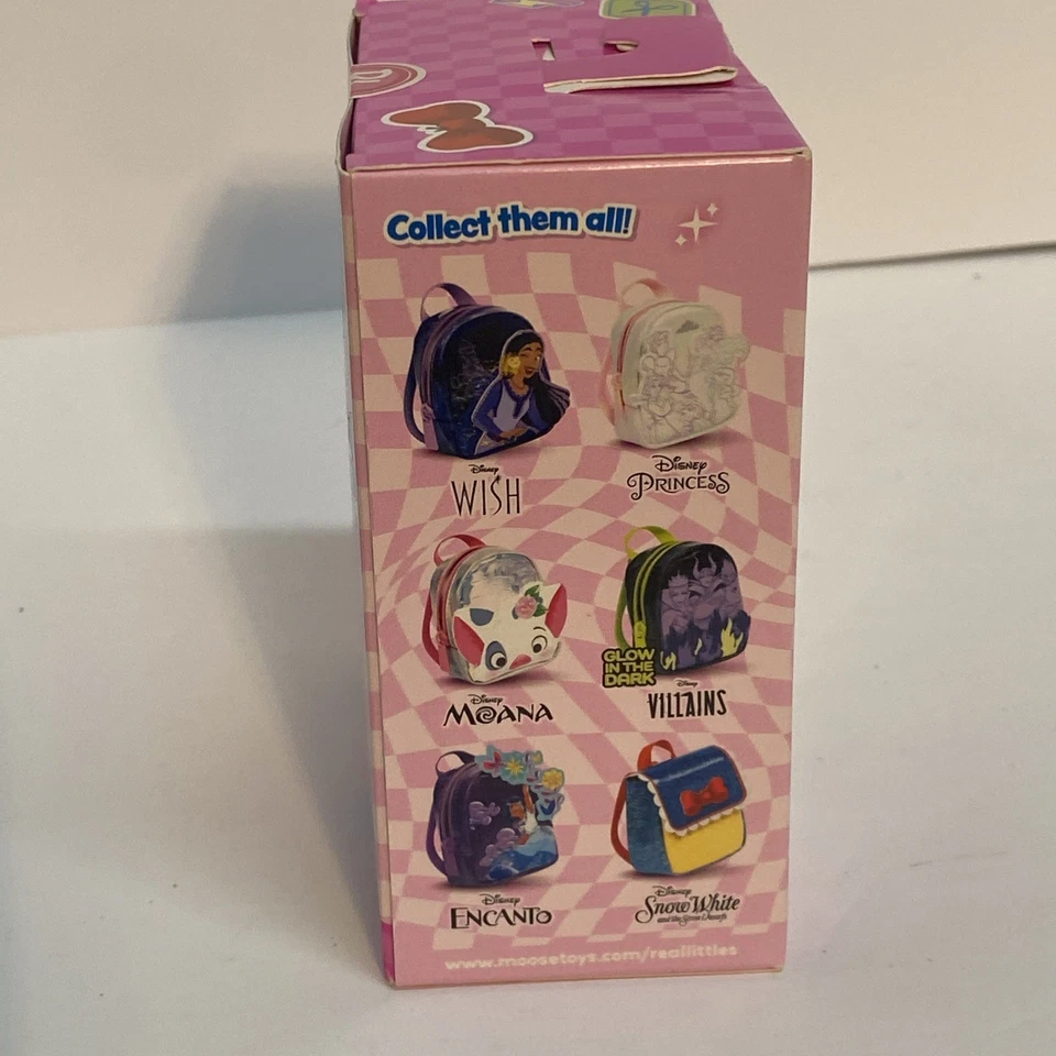 Mochila Real Littles Disney Blancanieves Mini 6 sorpresas estacionarias reales nueva en caja Foto 2 de 3