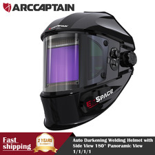ARCCAPTAIN Auto Darkening Welding Helmet W/ Side View Wide Shade for TIG MIG ARC