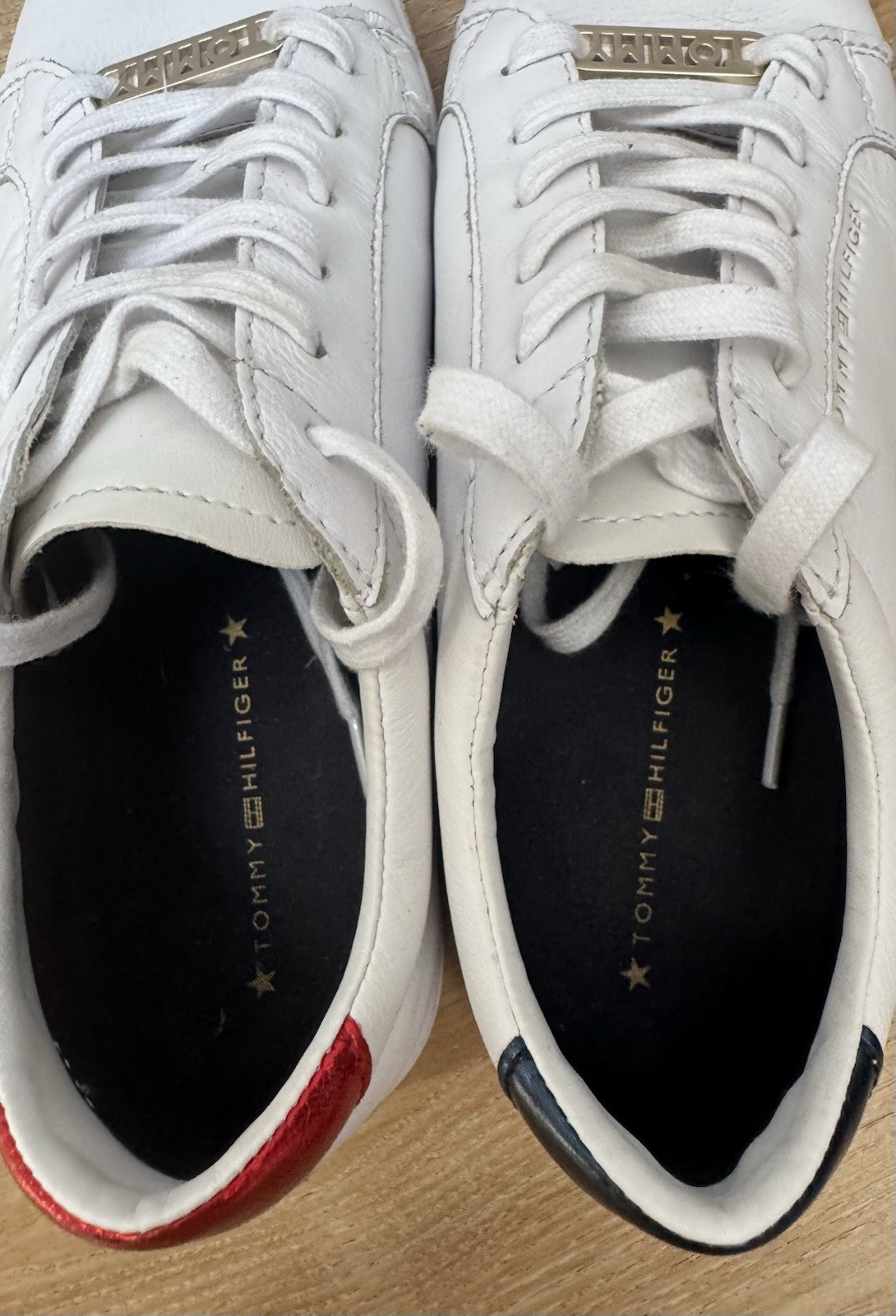 Tommy Hilfiger White Leather Trainers UK 5 EU 38 | Essential Sneaker image 6