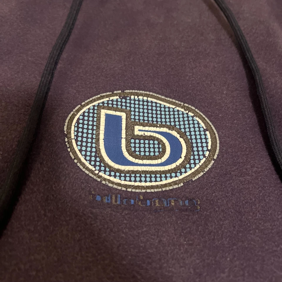 Sudadera con Capucha Billabong Años 90 De Colección Para Hombres XL Spellout Grunge Skate Surf Azul Marino Foto 3 de 4