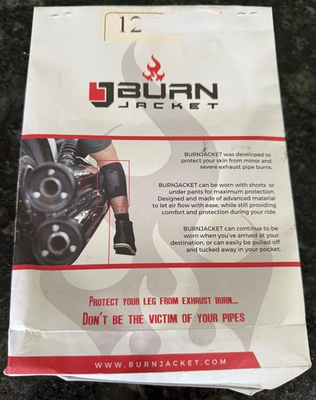 #ad Burn Jacket motorcycles heat protection for leg $19.99