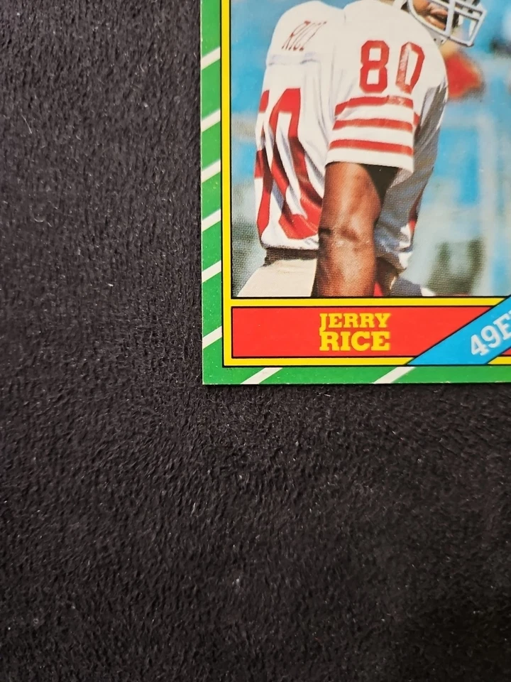🏈1986 Topps #161 Jerry Rice Rookie Card RC🏈Near Mint🏈 - Image 3 of 4