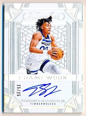 Terrence Shannon Jr. Rookie Auto- 25/25- Flawless Framework MN Timberwolves -ssp