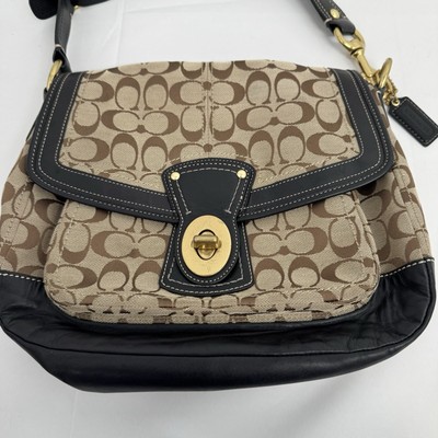 COACH Legacy Turnlock Shoulder Bag 　y2k Coach Legacy Turn Lock Tote Bag Hand Bag y2k Leather Women's