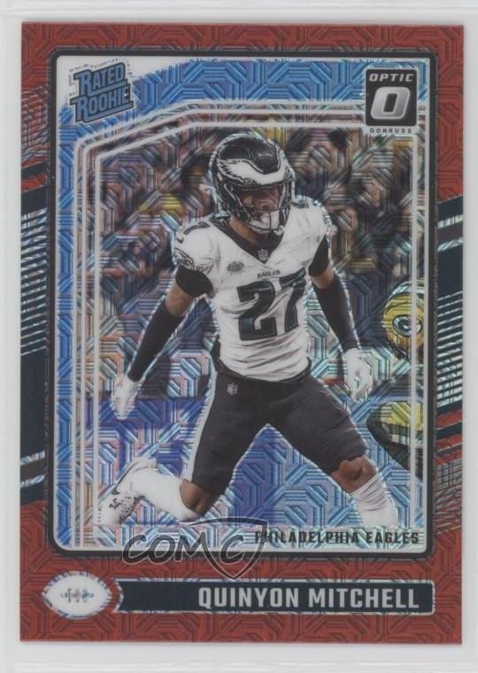 2024 Panini Donruss Optic Rated Rookie Red Mojo Prizm Quinyon Mitchell #282 10p3