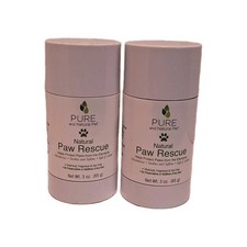 Pure and Natural Pet Certified Organic Paw Rescue/Paw Balm 3 oz Dye Free Lot Of2