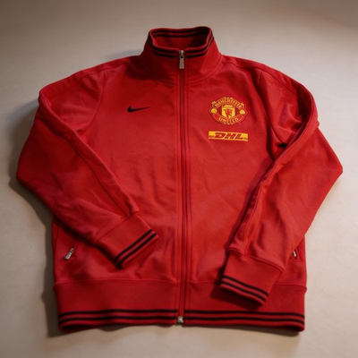 #ad MENS NIKE N98 FC MANCHESTER UNITED 2011 2012 TRACK JACKET SOCCER FOOTBALL SIZE L $49.99