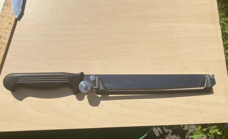 Montana Made In Italy A Inox 10“Sandvik Adjustable Bread Slicing Knife Serrated