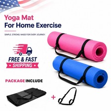 Esterilla de yoga gruesa para ejercicio, 72" x 24", 10 mm, antideslizante