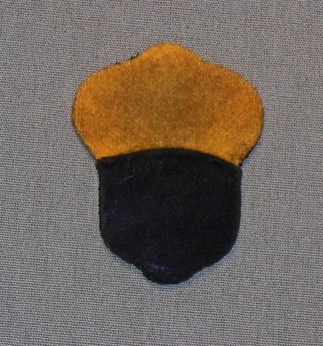 Original Civil War XIV Corps Badge,  Dark Blue and Yellow  (#2445)