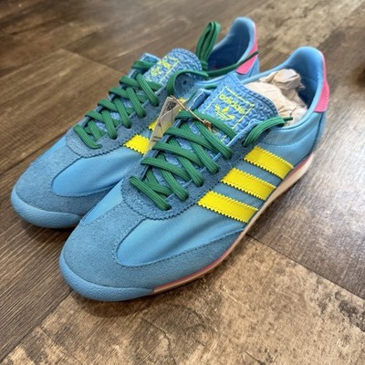 Woman s Size 6 Adidas Sl 72 Og Lace Blue, Yellow Sneakers JI0196