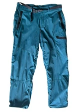 Outdoor Afro x Rei Co-Op Mens Pants 38x29 Teal Hiking Cargo Trail Pants