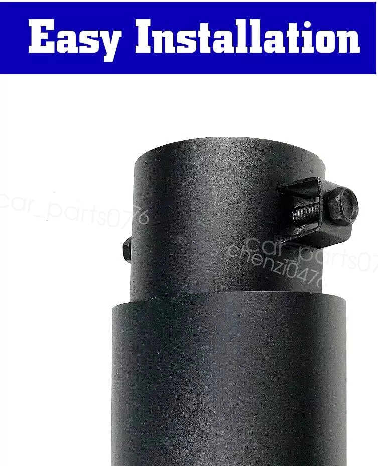 2Pcs Black Tone Exhaust Pipe Tail Muffler Tip 1.5"to2.1" For 2004 Acura NSX