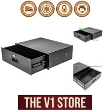 Durable Black 19-Inch Rack Mount Server Cabinet with Keyed Lock - 22 lb Capacity