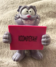 1995 Vintage Eek! The Cat  &ldquo;KOOMBYEYAH!&rdquo; Sign Hardees Carls Jr Fox Kids Toy