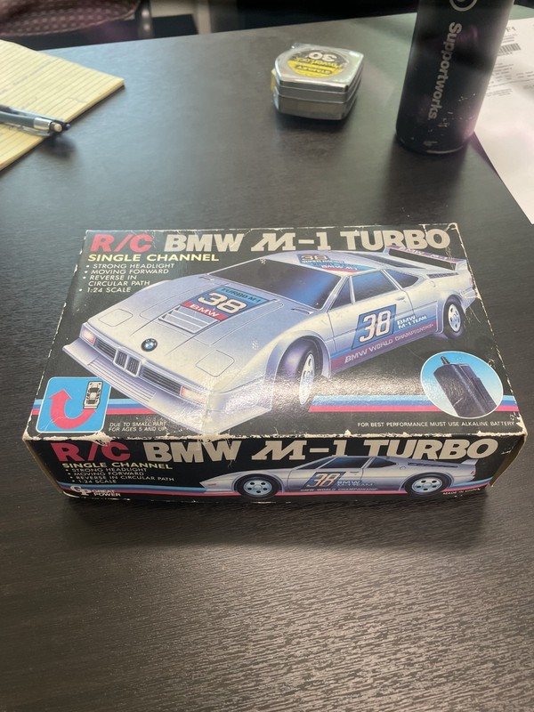 Vintage R/C BMW M-1 Turbo 1:24 Scale Single Channel RC Car Great Power GP 838