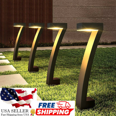 6-Pack Solar Pathway Lights   Waterproof LED Outdoor Garden Lamps, Auto On/Off,