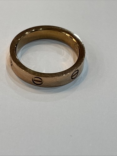Cartier love ring rose gold Size 18mm Internal 21mm External