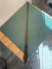 Antique/Vintage Iron Blacksmith Forged Twisted Handle Fire Poker Tool 20”