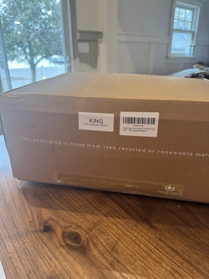 Edredón de plumón blanco para todas las estaciones, transpirable, suave, ético Foto 4 de 4