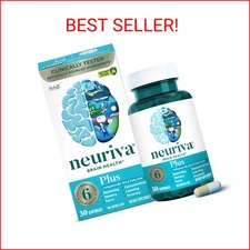 NEURIVA Plus Brain Supplement for Memory and Focus Clinically Tested Nootropics