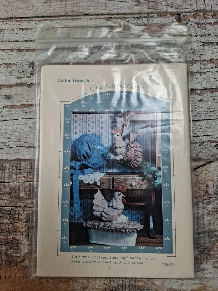 Cotton Ginny's Sewing Pattern - Chicken in a Bonnet  Uncut Pattern - Image 4 of 4