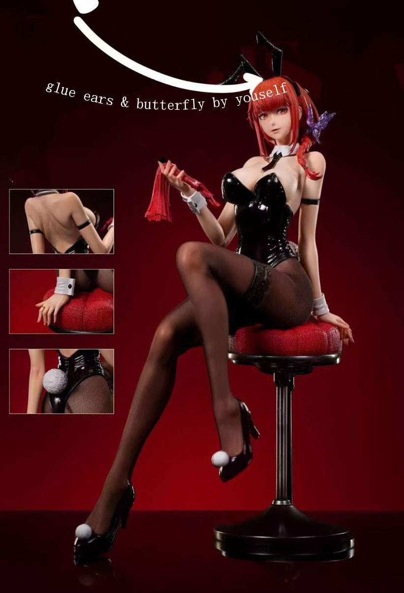 Figura Makima Bunny Girl 1/4 PVC GK Estatua 47 cm Modelo de exhibición nobox