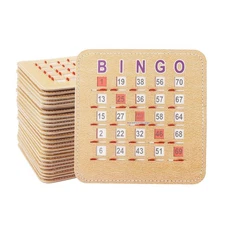 GSE Games 5Ply Stitched Shutter Bingo Cards, Easy-Read Large Print - 100 Pack