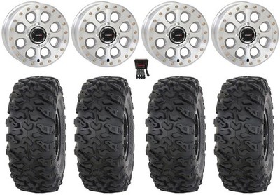 System 3 SB-7 15'' Wheels Mh 6+1 32'' Roctane T4 Tires Kawasaki Mule Pro FXT  KRX