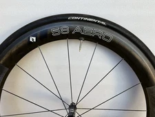 Reynolds 58  AERO Rim Brake Clincher carbon road FRONT  wheel. 700C.