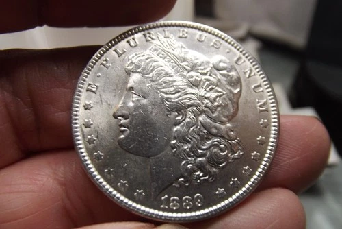 1889-P Morgan Silver Dollar High  AU/UNC Can go either way.