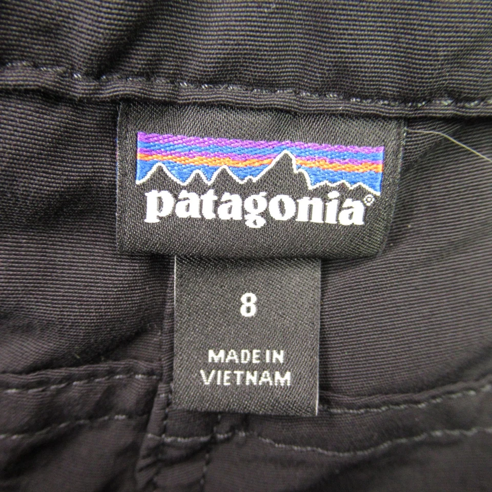 Pantalones Cortos Patagonia Mujer 8 Ligeros Exterior Chino Cordón Negro Foto 3 de 4