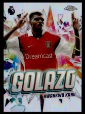 2026 EPL Topps Chrome Golazo Nwankwo Kanu Arsenal FC Card No GZ-10