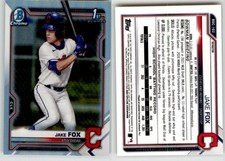 Jake Fox 2021 Bowman Draft Chrome Refractor BDC-102 Guardians 1st