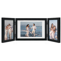 Bilderrahmen Collage Schwarz Holz 3 Bilder 10X15 13X18 Fotorahmen Hochzeit Wand