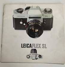 1960s LEICA LEICAFLEX SL Leitz Wetzlar Germany 35mm SLR Camera Brochure Book