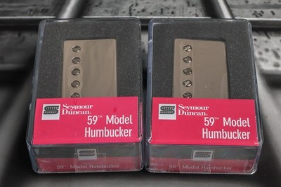 SEYMOUR DUNCAN Vintage Blues Humbucker Pickup Set SH-1 59 NICKEL COVERS