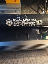 STRAWBERRY NEW YORK METS 1987 30/30 CLUB SIGNED AUTHENTIC AUTOGRAPH BAT W/CASE