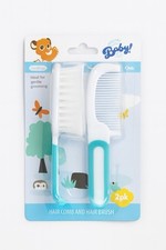 New soft bristle brush and comb set, two-pack, ideal for newborns