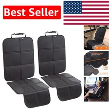 Universal Fit Car Seat Protectors - Waterproof with Storage Pockets, 2 Pack