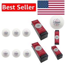 3-Star 40 Table Tennis Balls - ITTF Approved, Set of 6, Made in Japan
