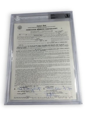 The Grass Roots Band Signed Autographed Contact 1969 Rob Grill Bratton BAS 973