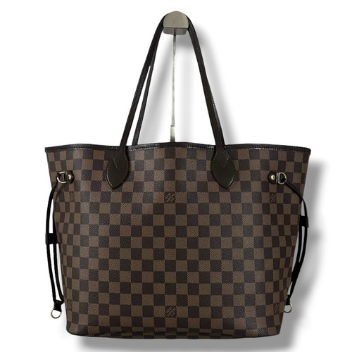 Louis Vuitton Damier Ebene Neverfull MM  Tote Bag N51105 Canvas Brown Vintage