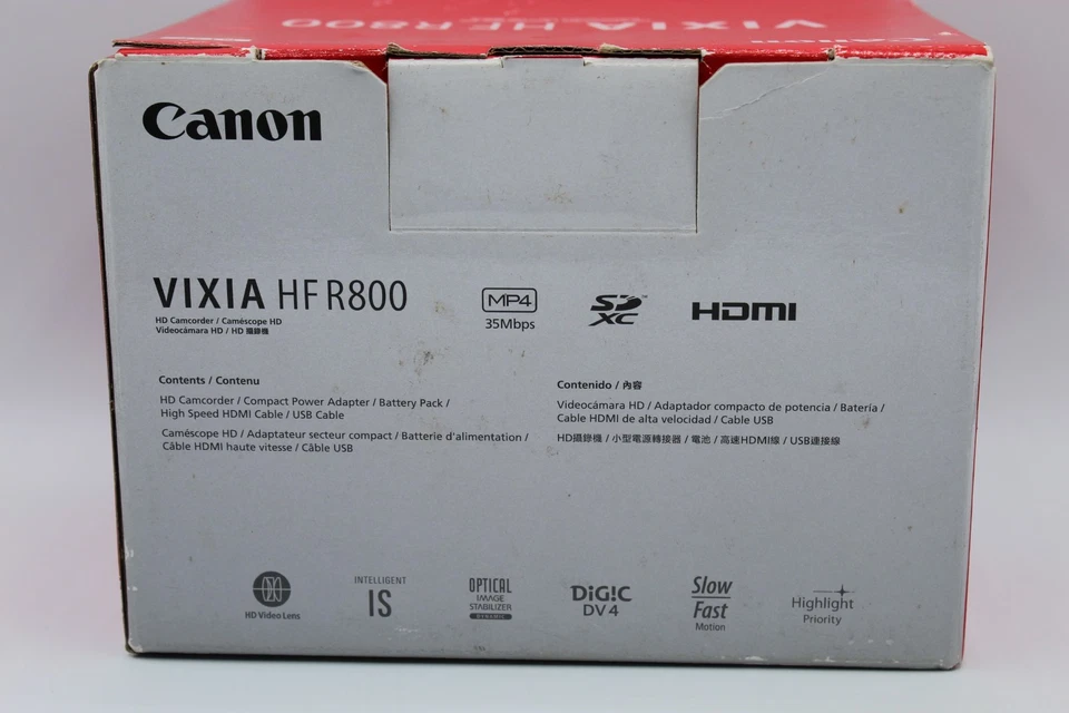 Brand New - Canon VIXIA HF R800 HD Camcorder - BLACK - 013803288520 - Image 3 of 4