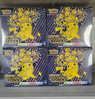 Pokemon  Surging Sparks Elite Trainer Box ETB x4