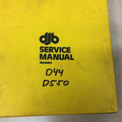 DJB CAT Caterpillar D44 550 SERVICE SHOP MANUAL ARTICULATED DUMP TRUCK HAUL ROCK
