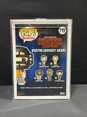 DUSTIN STRANGER THINGS FUNKO POP HOCKEY GEAR HOT TOPIC EXCLUSIVE