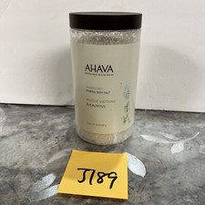Ahava Mineral Bath Salts Soothing Eucalyptus Scent Dead Sea Salt 32 oz